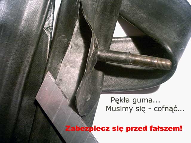 Pękła guma