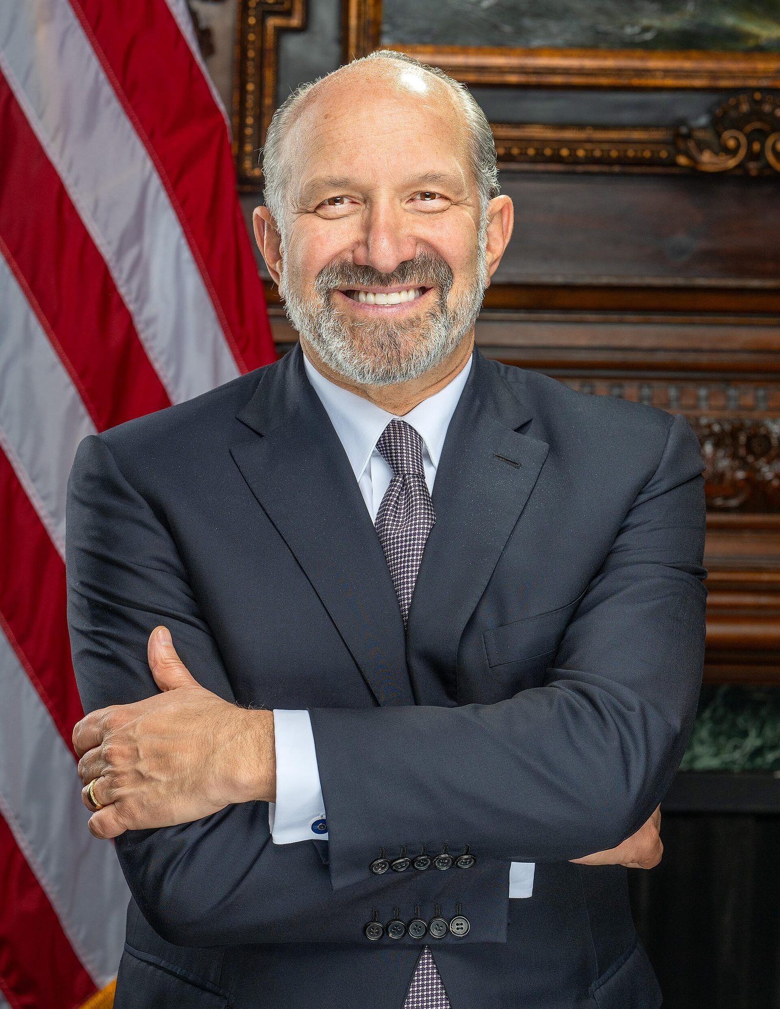 Howard Lutnick, sekretarz handlu USA, na oficjalnym zdjęciu z 2025 roku. Fot. Daniel Torok / Biały Dom, Wikimedia Commons, domena publiczna
