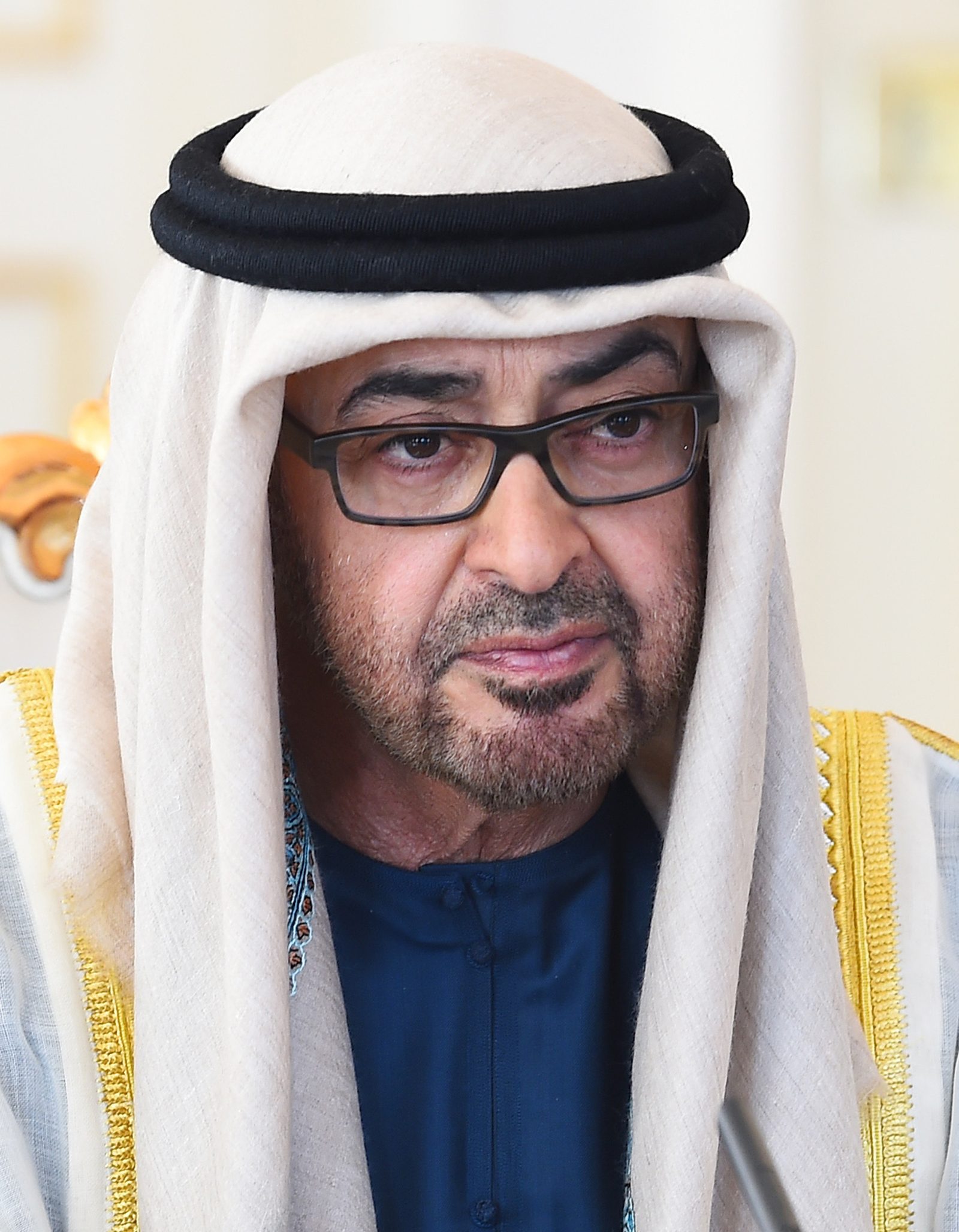 Muhammad ibn Zajid, prezydent ZEA. Według „Haaretza" to on dzwonił do Netanjahu pod koniec września 2023. Fot. Press Service of the President of the Republic of Azerbaijan / Wikimedia Commons, CC BY 4.0